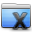 Aqua Stripped Folder System Icon 32x32 png